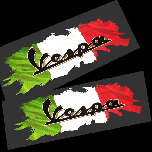Vespa italienische flagge - vespa,