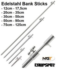 Edelstahl Bank Stick Rutenhalter Bankstick Erdspeer Rod Pod Rutenständer NGT