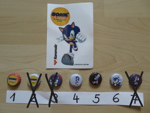 Sonic kronkorken von - 1x,