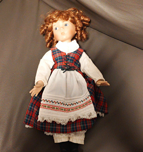 Vintage porzellan puppe sally - porzellan,