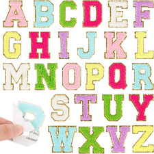 26 Stück Stoffbuchstaben zum