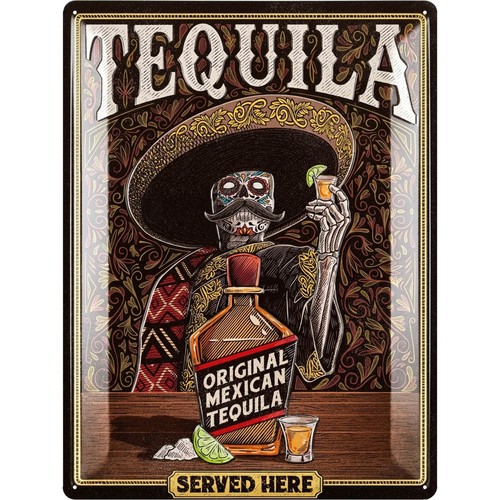 Xxl blechschild retro tequila - xxl,