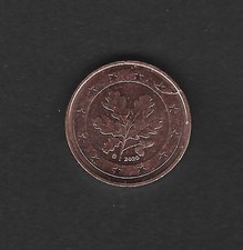 Euro Münze Deutschland 1 Cent von 2020 "G", Prägeanstalt Karlsruhe mit Fehler