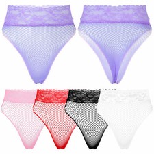 DE Damen Netz Slip Spitzen