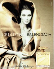 REKLAME WERBUNG 096 1999 Balenciaga Parfum Femme Cristobal