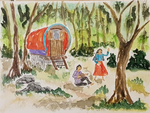Gipsylife aquarell - "gipsylife",
