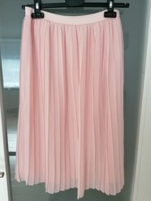 Plissee Rock Damen Rosa