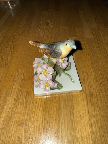 Porzellan figur vogel blumen - porzellan,