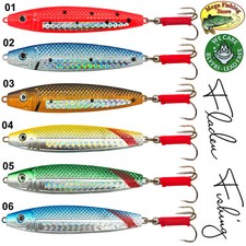 FLADEN UV Holo Norge Fisch Pilker - Norwegen Dorsch Meeres Köder - 30g bis 200g