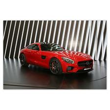 Banner Fahne Roter Mercedes