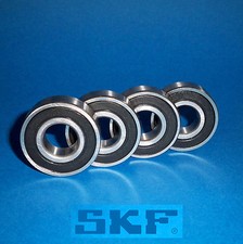 4 Kugellager 6000 2RS / Markenware SKF / 10 x 26 x 8 mm