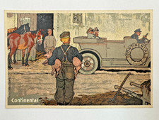 CONTINENTAL 1.WK Feldpostkarte 1929 RS beschr. Oldtimer Werbung Reklame Reifen