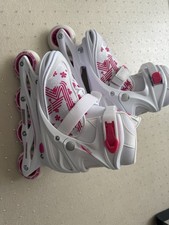 Kinder Inline Skates Weiß Pink Inliner Rollschuhe Gr.34-37 Roces Jokey Girl