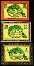 Langenaltheim. 25, 50 Pfennig + 1 Mark 1920