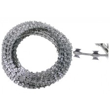 50 m Stacheldraht 30 cm Ø Natodraht Band S-Draht BW Sperrdraht Klingendraht