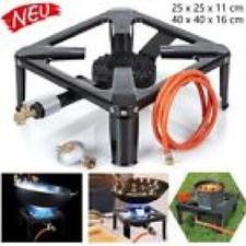 Gaskocher Hockerkocher Economic 8 KW DE/AT mit 150 cm Schlauch & 50 mbar Regler