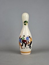 Vintage Porzellan Flasche Bowling Pin Design Deko 50s60s Selten Jacobi 1880