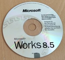 Microsoft® Works 8.5 CD-ROM incl. Product-Key Windows® 98SE 2000 SP3 XP und VIST