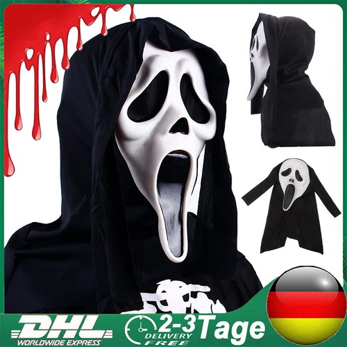 Halloween ghostface maske - halloween,