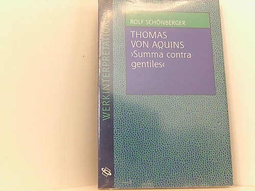 Thomas von aquins - thomas, "summa