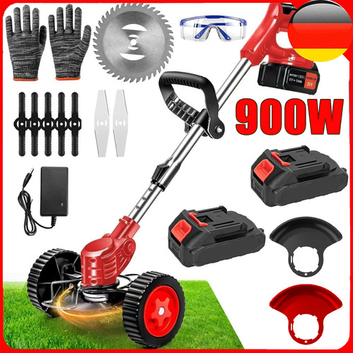 24v 900w akku rasentrimmer mit - akku-rasentrimmer,
