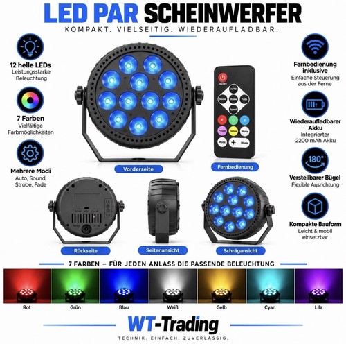 Led rgb par scheinwerfer mit - led, par-scheinwerfer