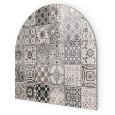 Funkenschutz Glasplatte Kamin