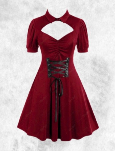 Neu rot gothic cut - neu, kragen