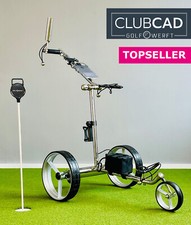 ClubCad Edelstahl Elektro Golf Trolley, 24V Lithium Akku mit Fernbedienung
