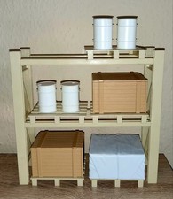 Hochregal mit Paletten und Ladung aus Plastik Top