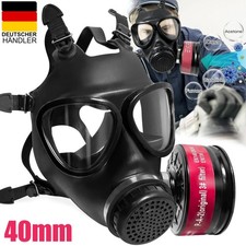 Vollmaske mit Filter Atemschutzmaske Schutzmaske Voll-Gasmaske Lackiermaske