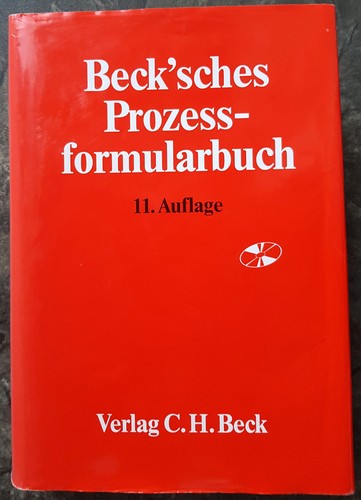 Beck sches prozessformularbuch - beck'sches,