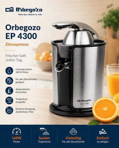 Orbegozo ep4300 zitruspresse - orbegozo,