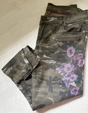 Blue Fire Camouflage Jeans Oliv D40 30/28 top gepflegt Stretch 