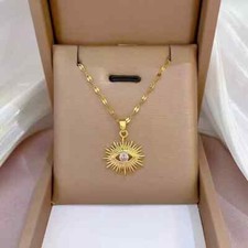 Damen halskette auge zirkon - damen,