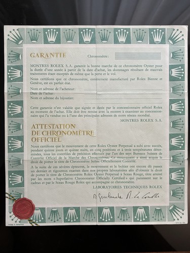 Rolex original 100 - original, warranty
