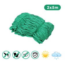 Seitenschutznetz Dachdeckerfangnetz Teichnetz Anhängernetz Gerüstnetz Grün 2x5m