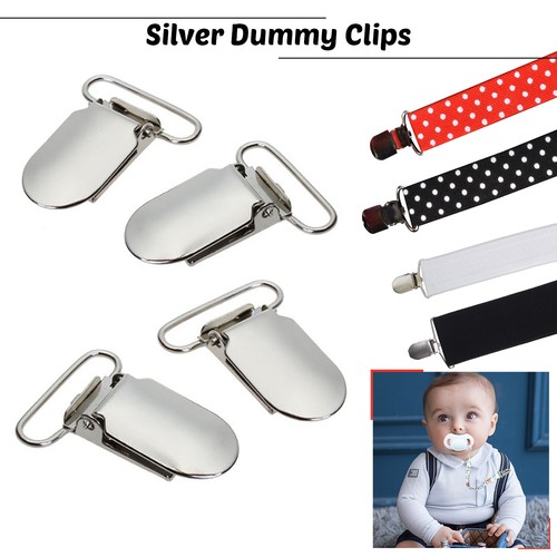 Stück metall schnullerclip - 10,