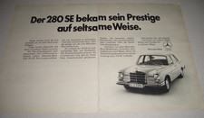 Jahr 1969 orig. Reklame Werbung Mercedes-Benz  Der 208 SE ....