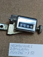 ?X50? Altes  Mechanisches  Zählwerk mit Hebel Vierstellig Vintage Chrom 