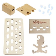 Schablone Mini Fußspuren Spur