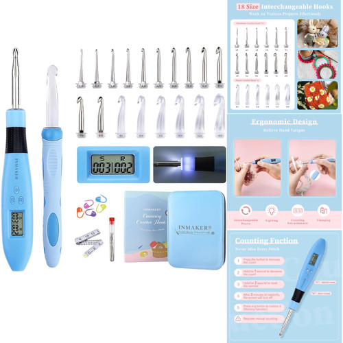 Led häkelnadel set - set, mit
