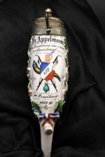 schöne alte Porzellankopf Pfeife Studentika Friedberg Hessen 1907