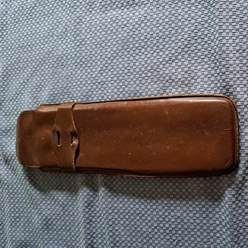Altes lederetui ledertasche - altes,