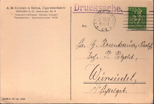 Karte eckstein - dr,