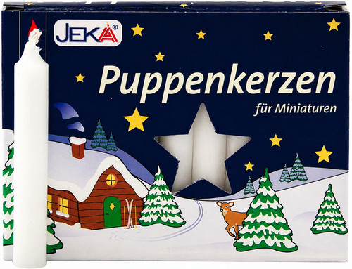 Puppenkerzen weiß jeka - puppenkerzen,