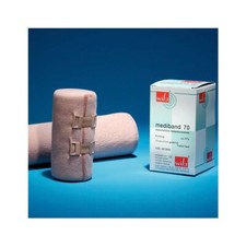 10 Stück Mediband 70 4cm x 2,5mtr. Kurzzugbinden hautfarben Kompressionsbinden