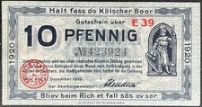 10 Pfennig  Stadt Köln 1920