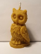 Bienenwachskerze Eule groß