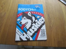 EC Kassel Huskies  Saison 95/96 Stadionheft vs.SC Riessersee 16.01.96 DEL